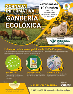 Xornada Informativa de Gandería Ecolóxica o luns 10 de outubro