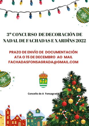 3º Concurso de Decoración de Nadal de Fachadas e Xardíns Concello de A Fonsagrada para veciño/as