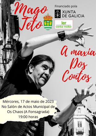 O Mago Teto no Festival das Letras Galegas o día 17 de maio ás 19:00 horas