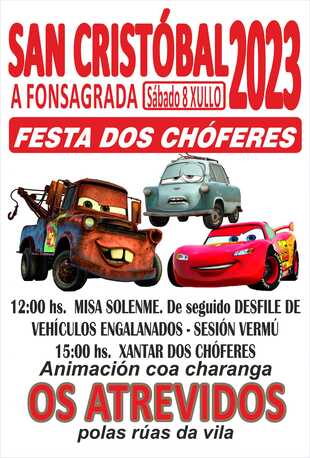 San Cristóbal 2023 Festa dos choferes  sábado 8 de xullo