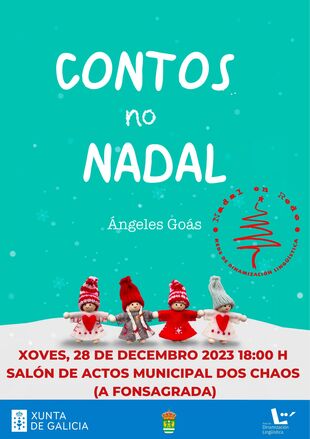 Contacontos de Ángeles Goás "Contos no Nadal" o xoves 28 de decembro